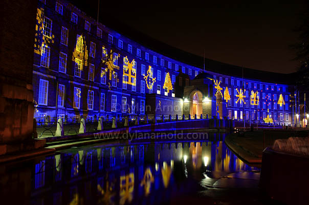 Council Buildings Christmas Projections