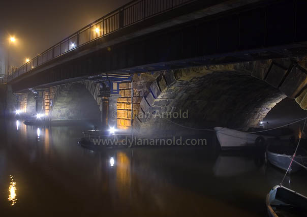 Bristol Bridge in the Fog